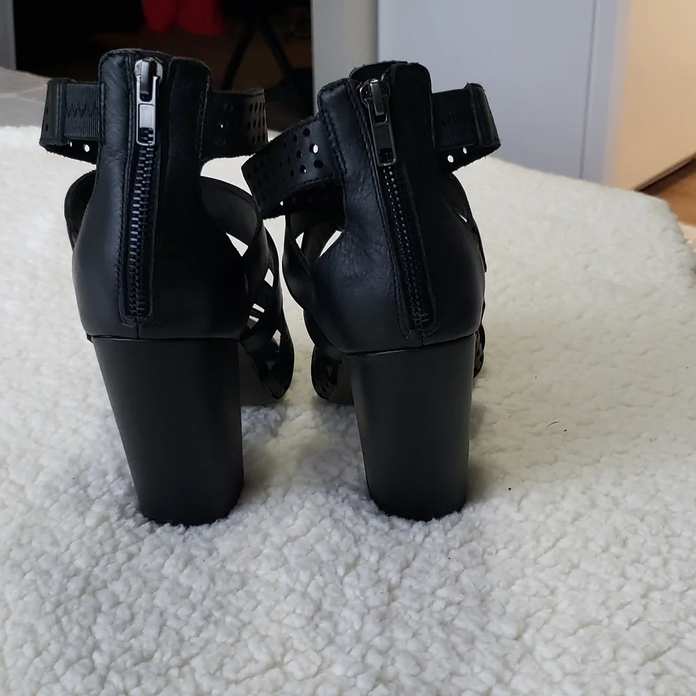 KDB Kelsi Dagger Brooklyn Ballard High Heel Sandal, Color Black, Size 9